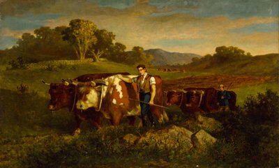 Gjeter med kyr, 1869. av Edward Mitchell Bannister
