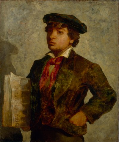 Avisgutt, 1869. av Edward Mitchell Bannister
