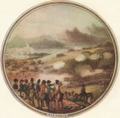 Slaget ved Vittoria, 1815 1910 av Edward Orme
