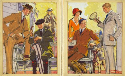 Annonse for Hart, Schaffner & Marx Clothes, pub. 1900 av Edward Penfield
