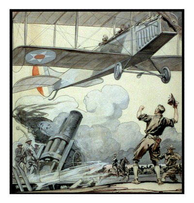 Fly, artilleripistol og soldater av Edward Penfield av Edward Penfield