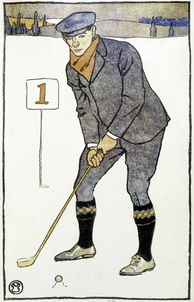 Kalender: "" Golfkalender"" av Edward Penfield av Edward Penfield