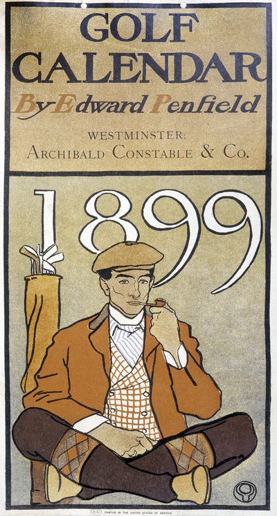 Kalender: "" Golfkalender"" av Edward Penfield av Edward Penfield