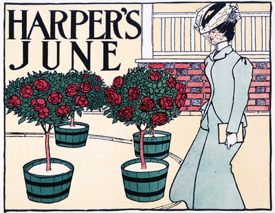"Harpers juni" av Edward Penfield