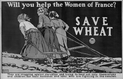 Vil du hjelpe kvinnene i Frankrike? Verdenskrig plakat av Edward Penfield