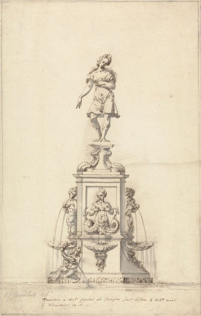 Diana-fontenen, Bushy Park: Original Design av Edward Pierce