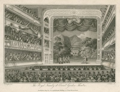 Kongefamilien ved Covent Garden Theatre, London av Edward Pugh