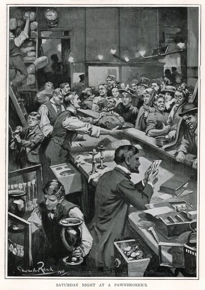 Lørdag kveld på en Pantelåner av Edward R. King