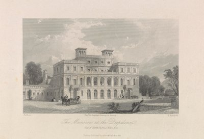 The Mansion at the Deepdene. Sete for Henry Thomas Hope, Esq. av Edward Radclyffe
