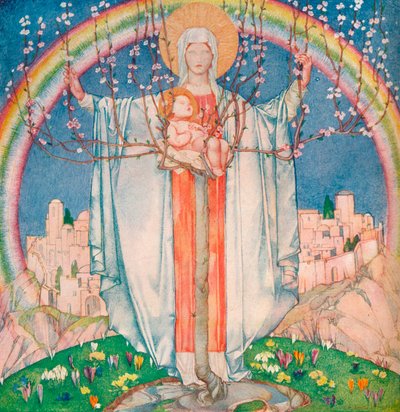 Vår Frue av løftet, c1890-1914, 1914 av Edward Reginald Frampton
