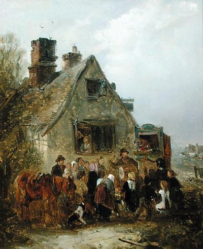 The Punch and Judy Show (olje på lerret) av Edward Robert Smythe