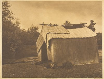 Et mattehus - Skokomish av Edward S. Curtis