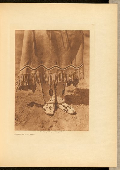 Cheyenne-fottøy av Edward S. Curtis