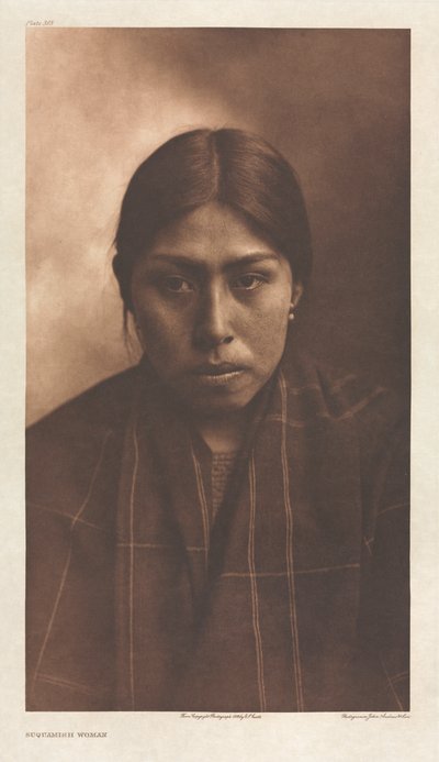 Portfolio IX, Plate 305: Suquamish Woman av Edward S. Curtis