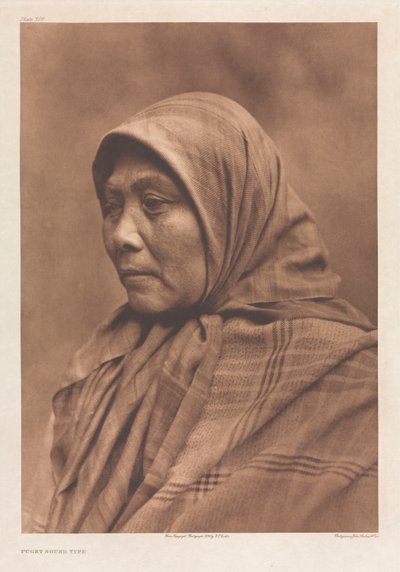 Portfolio IX, Plate 308: Puget Sound Type av Edward S. Curtis