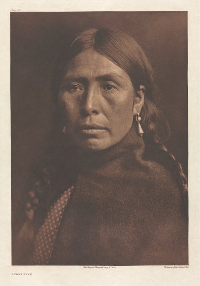 Portfolio IX, Plate 320: Lummi Type av Edward S. Curtis