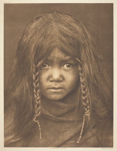 Quilcene gutt av Edward S. Curtis