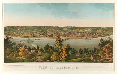 View of Madison, Id. (Indiana) av Edward Sachse