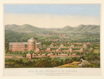 Utsikt over University of Virginia av Edward Sachse