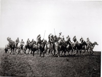 Brule krigsfest av Edward Sheriff Curtis