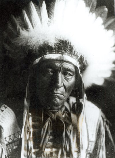 Iron Plume - Ogalala, indianer av Edward Sheriff Curtis