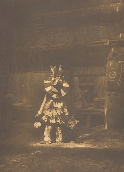 Masked Dancer - Cowichan, 1912. av Edward Sheriff Curtis