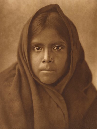 Qahatika Girl, ca. 1907 (fotogravyr i stort format) av Edward Sheriff Curtis