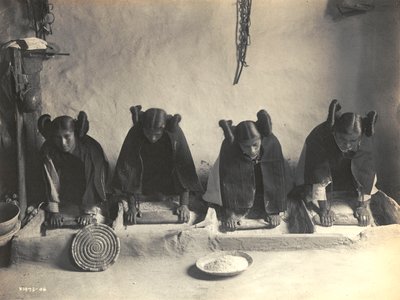 The Mealing Trough - Hopi av Edward S. Curtis av Edward Sheriff Curtis