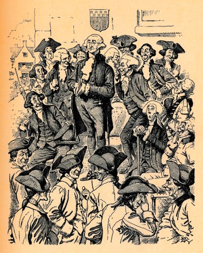 George Washington prøver å fortelle en løgn, ca 1900 av Edward Tennyson Reed