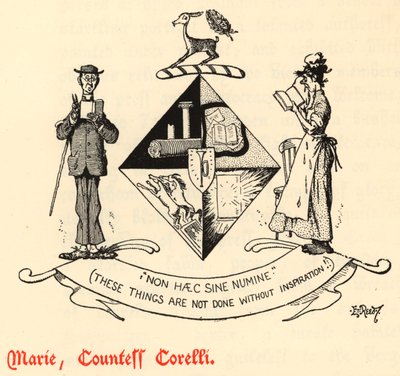 Marie, grevinne Corelli (gravering) av Edward Tennyson Reed