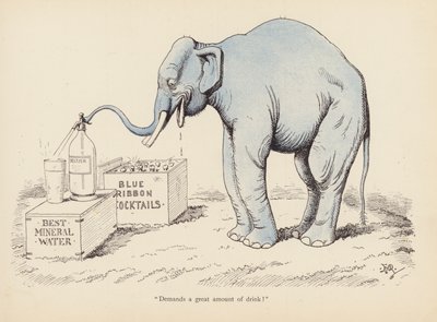 Tails with a Twist: The Elephant (farge litho) av Edward Tennyson Reed