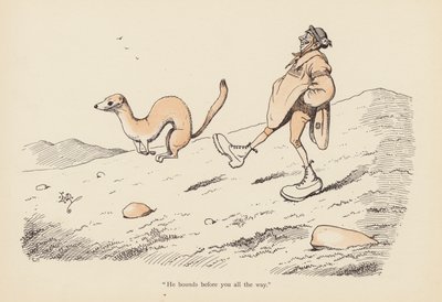 Tails with a Twist: The Weaser (farge litho) av Edward Tennyson Reed