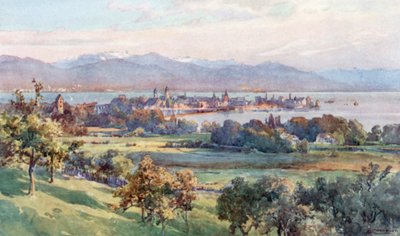 Lindau (fargelitografi) av Edward Theodore Compton
