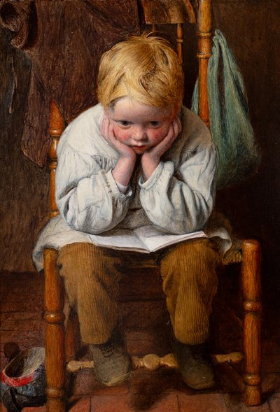 Lære utenat (olje på plate) av Edward Thompson Davis