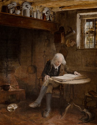 Meditasjon (olje på lerret) av Edward Thompson Davis