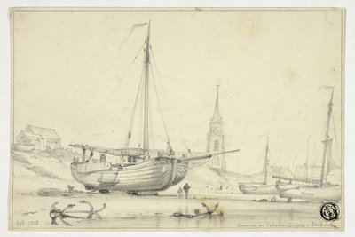 kirke i Scheveningen av Edward William Cooke