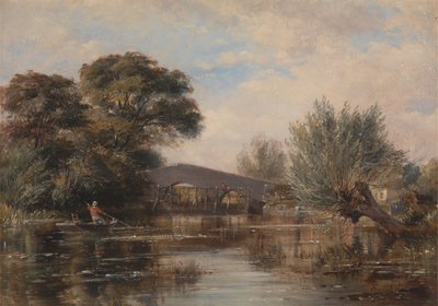 Godstow Bridge nær Oxford av Edward William Cooke