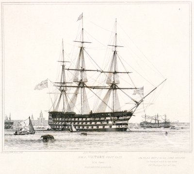 HMS #39;Vitory#39;, førsteklasses av Edward William Cooke