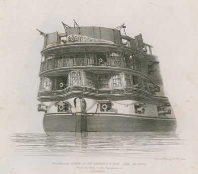 Hans Majestets skip Asia av Edward William Cooke