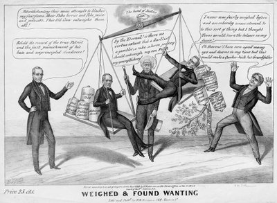 Weiged und found wanting, utgitt av HR Robinson, New York, 1844 av Edward Williams Clay