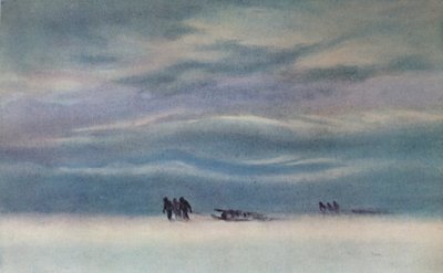 Sledekjøring, 1911, 1913 av Charles Edward Wilson