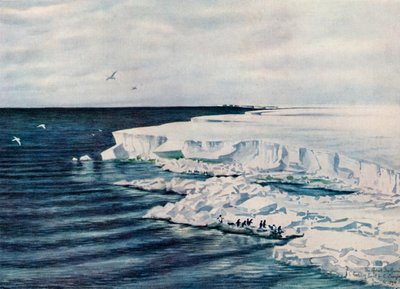 Den store isbarrieren, ser østover fra Cape Crozier, 4. januar 1911, 1913 av Charles Edward Wilson