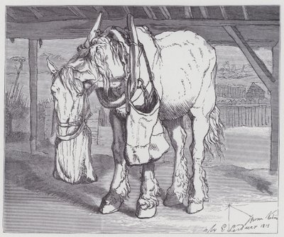 En kjerrehest av Edwin (after) Landseer