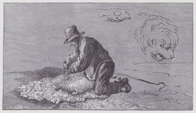 Saueklipping av Edwin (after) Landseer