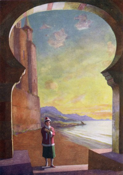 Ved solnedgang gikk han inn i palasset av Edwin Arthur Norbury