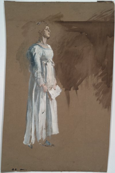 En figur i klassisk kjole. av Edwin Austin Abbey