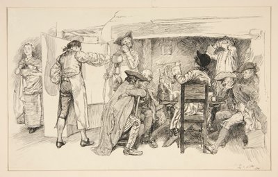 Rom An Ale House - av Edwin Austin Abbey