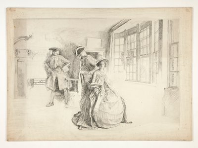 En uvelkommen besøkende av Edwin Austin Abbey
