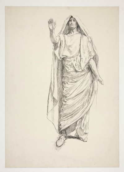 Anthony (foreløpig tegning for .3138) - Julius Caesar av Edwin Austin Abbey