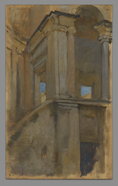 Arkitektstudie av Edwin Austin Abbey
